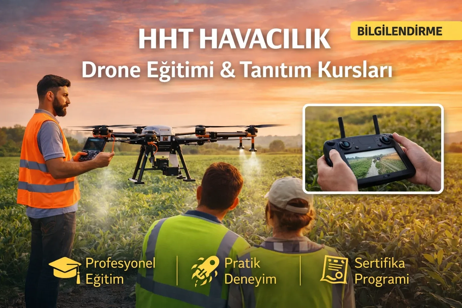 Drone ilaçlamada sertifikalı ekip neden önemli