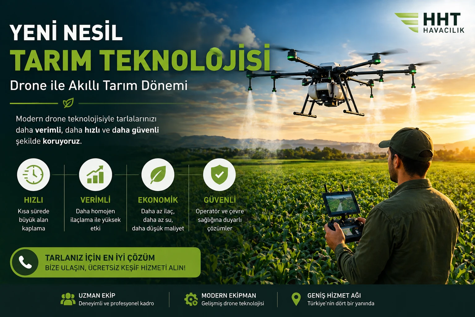 Narenciye bahçelerinde drone ile ilaçlama